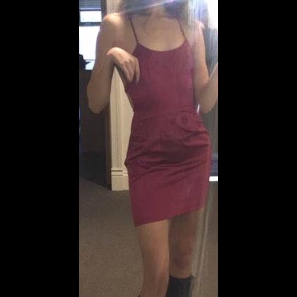 Revolve raspberry dress